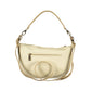 Mario Valentino Beige Polyurethane Women's Bag With Adjustable Shoulder Strap