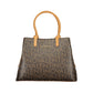 Mario Valentino Brown Polyurethane Women's Bag With Handles