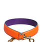 Dolce & Gabbana Orange Purple Calf Leather Bag Accessory  Shoulder Strap