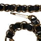 Dolce & Gabbana Black Leather Gold Chain Bag Accessory Shoulder Strap