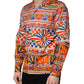 Dolce & Gabbana Multicolor Sicilian Carretto Twill Cotton Men Shirt