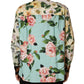 Dolce & Gabbana Multicolor Floral Animal Print Collared Shirt