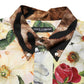 Dolce & Gabbana Multicolor Floral Animal Print Collared Shirt