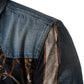 Dolce & Gabbana Blue Baroque Cotton Button Down Denim Shirt