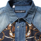 Dolce & Gabbana Blue Baroque Cotton Button Down Denim Shirt