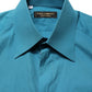 Dolce & Gabbana Blue SARTORIA Long Sleeve Cotton Dress Shirt