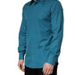 Dolce & Gabbana Blue SARTORIA Long Sleeve Cotton Dress Shirt