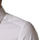 Dolce & Gabbana White Cotton Short Sleeves Button Down Shirt