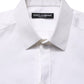 Dolce & Gabbana White Cotton Short Sleeves Button Down Shirt