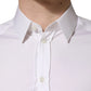 Dolce & Gabbana White Cotton Short Sleeves Button Down Shirt