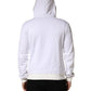 Dolce & Gabbana White Sacred Heart Hooded Sweatshirt Sweater