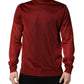 Dolce & Gabbana Red Long Sleeve TurtleNeck Pullover Sweater