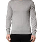 Dolce & Gabbana Gray Long Sleeves Crew Neck Pullover Sweater