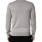 Dolce & Gabbana Gray Long Sleeves Crew Neck Pullover Sweater