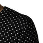 Dolce & Gabbana Black Polka Dot Crew Neck Pullover Sweater