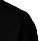Dolce & Gabbana Black Cotton DG Men CrewNeck Pullover Sweater