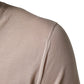 Dolce & Gabbana Beige Cashmere V-neck Men Pullover Sweater