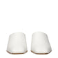 Jil Sander White Leather Slippers