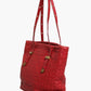 Bottega Veneta Red Intrecciato Leather Tote Bag