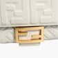 Fendi FF Embossed Baguette Nappa Leather Bag