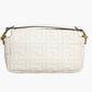 Fendi FF Embossed Baguette Nappa Leather Bag