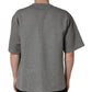 Dolce & Gabbana Gray Cotton Logo Appliqué CrewNeck T-shirt