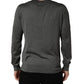Dolce & Gabbana Gray Long Sleeves Crew Neck Pullover Sweater