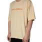 Dolce & Gabbana Yellow Logo Print Cotton Crew Neck T-shirt