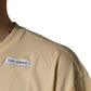 Dolce & Gabbana Yellow Logo Print Cotton Crew Neck T-shirt