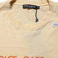 Dolce & Gabbana Yellow Logo Print Cotton Crew Neck T-shirt