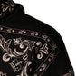 Dolce & Gabbana Black Bandana Print Cotton Men Hoodie Sweater
