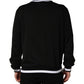 Dolce & Gabbana Black DGLogo Print Cotton Sweatshirt Sweater