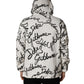 Dolce & Gabbana White Script Logo Print Cotton Sweatshirt Sweater