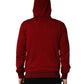 Dolce & Gabbana Red Cotton Full Zip Fleece Men Hoodie Sweater
