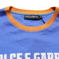 Dolce & Gabbana Blue Pasta Graphic Print Cotton Men Crewneck T-shirt