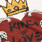 Dolce & Gabbana White King Of Love Print Cotton Men Jersey T-shirt
