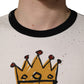 Dolce & Gabbana White King Of Love Print Cotton Men Jersey T-shirt