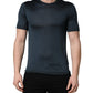 Dolce & Gabbana Dark Blue Silk Crew Neck Short Sleeve T-shirt
