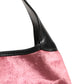 Gucci Jackie Pink Velvet And Black Leather Shoulder Bag