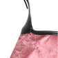 Gucci Jackie Pink Velvet And Black Leather Shoulder Bag