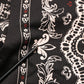 Dolce & Gabbana Black Bandana Print Cotton Men Hoodie Sweater