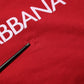 Dolce & Gabbana Red Cotton DG Logo Jersey Sweatshirt Sweater