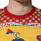Dolce & Gabbana Multicolor Carretto Print Crew Neck T-shirt