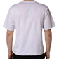 Dolce & Gabbana White Leopard Print DG Logo MenCotton T-shirt