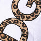 Dolce & Gabbana White Leopard Print DG Logo MenCotton T-shirt