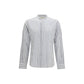 Brooksfield Blue Cotton Pattern Shirt