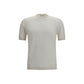 Brooksfield White Linen Shortsleeve Shirt