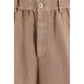 Brunello Cucinelli Brown Linen Bermuda Shorts