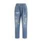 Brunello Cucinelli Blue Cotton Straight-Leg Jeans