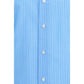 Finamore Blue Cotton Pattern Shirt